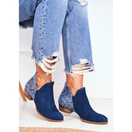 Flache Stiefel für Damen Maciejka Spring Leather Navy Blue 04091-47 navy blau 1