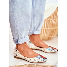 Damen Ballerinas Sergio Leone Red Snake BL611 Nemsis rot mehrfarbig 2