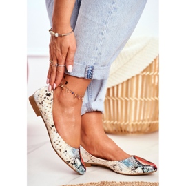 Damen Ballerinas Sergio Leone Red Snake BL611 Nemsis rot mehrfarbig 1