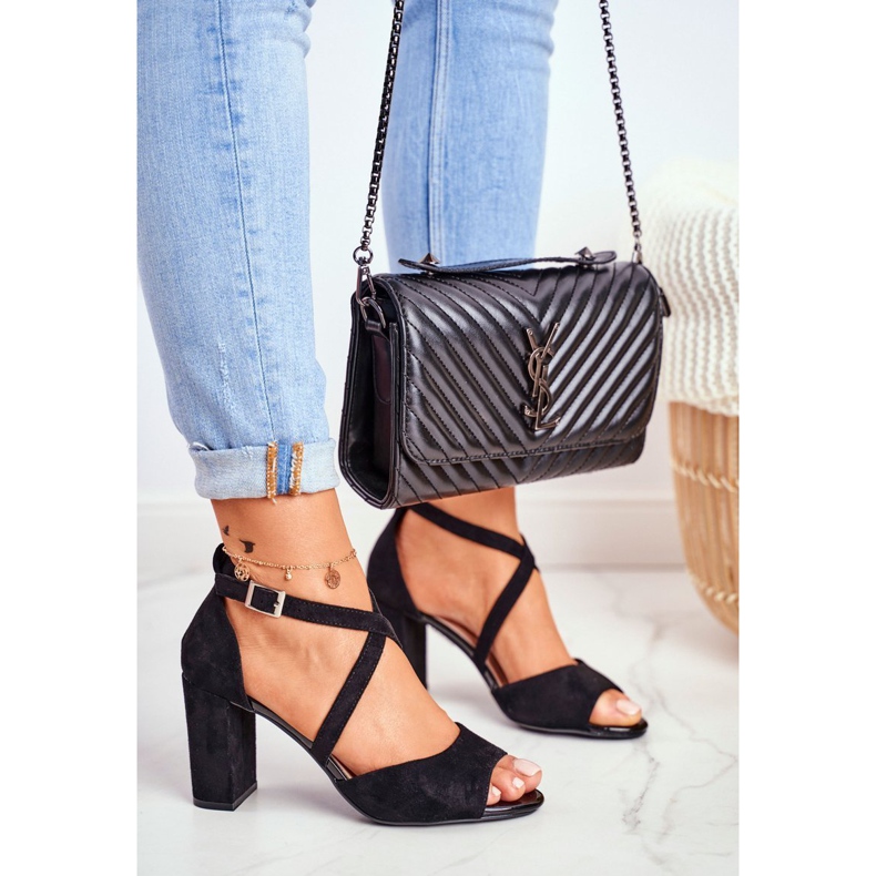 Damen Sandalen mit hohem Absatz Sergio Leone Schwarz SK865 1