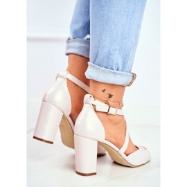 Damen Sandalen mit hohem Absatz Sergio Leone Beige Pearl SK865 2