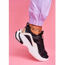 SEA Damen Sportschuhe Bunt Schwarz Pinner weiß mehrfarbig 2