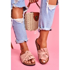 SEA Hausschuhe für Damen auf Korkschleifen Pink Felis rosa 2