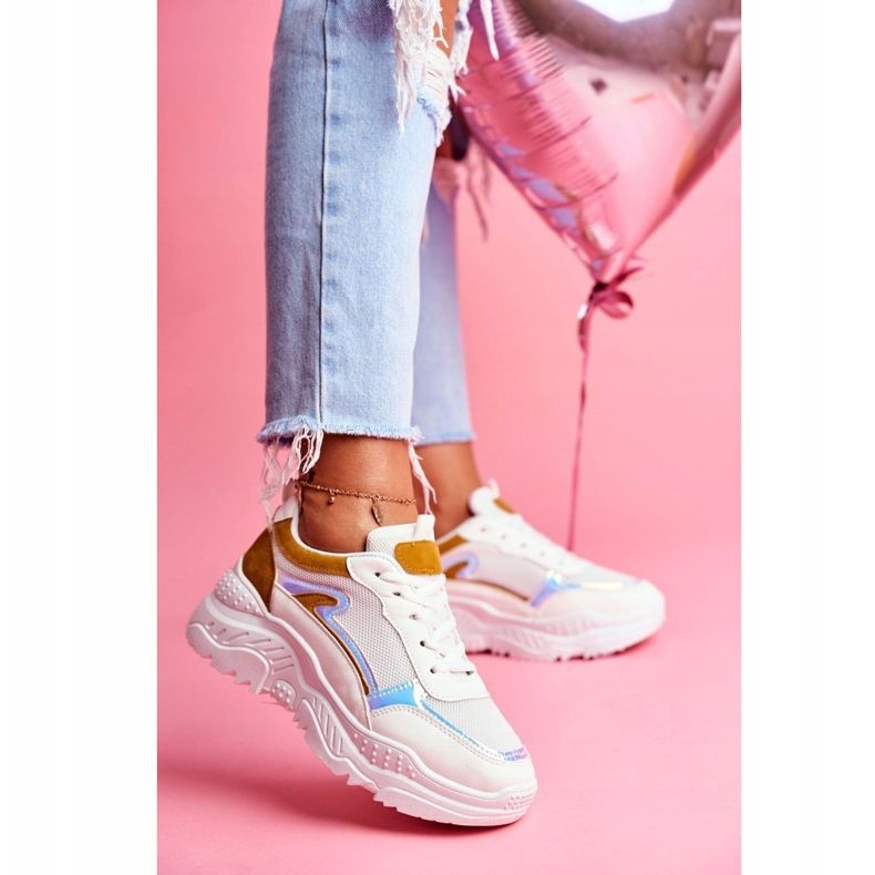 BUGO Damen Sportschuhe Gelb und Weiß Memory 1