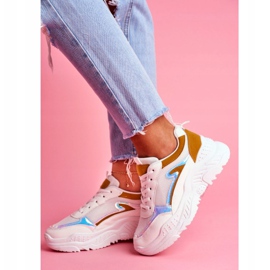 BUGO Damen Sportschuhe Gelb und Weiß Memory 2