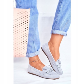 BUGO Damen Slipper Wildleder Blau Velucci 1