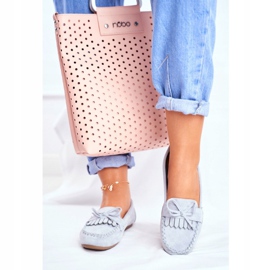 BUGO Damen Slipper Wildleder Blau Velucci 2