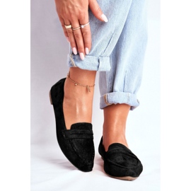 BUGO Damen Slipper Wildleder CH-1M6 Schwarz Laveria 1