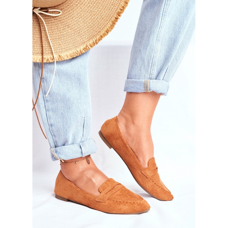 BUGO Damen Slipper Wildleder CH-1M6 Camel Laveria braun 1