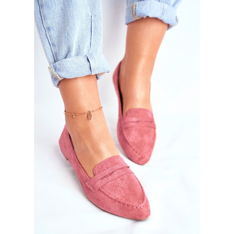 BUGO Damen Slipper Wildleder CH-1M6 Rosa Laveria 2