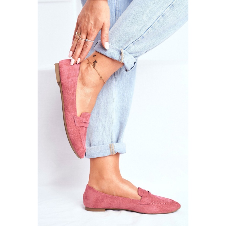 BUGO Damen Slipper Wildleder CH-1M6 Rosa Laveria 1