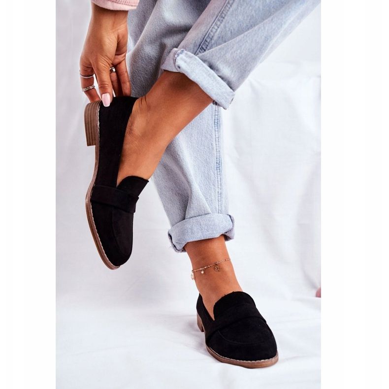 Schwarze Wildlederschuhe für Damen Cintra 1