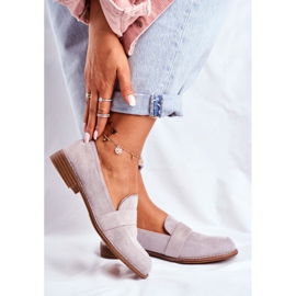 SEA Damen Brogues Wildleder Grau Cintra 1