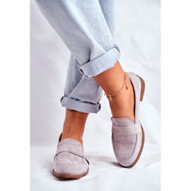 SEA Damen Brogues Wildleder Grau Cintra 2