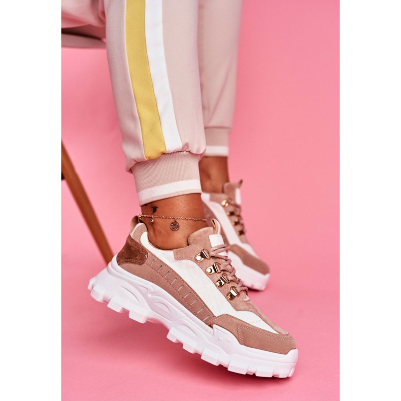 SEA Damen Sportschuhe Beige und Weiß Palmas braun 2