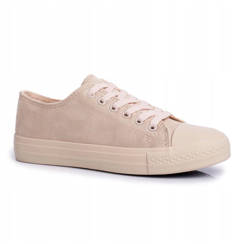 BUGO Beige El Paso Wildleder-Sneaker für Damen 1
