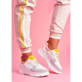 BUGO Damen Sportschuhe Rosa und Weiß Fresno 1