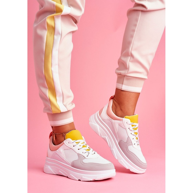 BUGO Damen Sportschuhe Rosa und Weiß Fresno 1