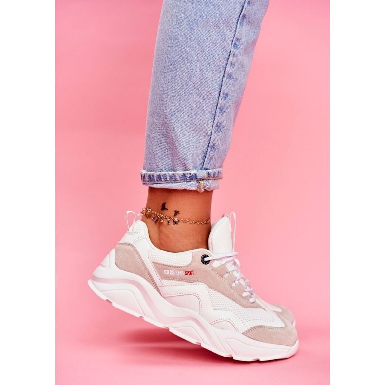 Damen Sportschuhe Sneakers Big Star Weiß FF274958 1