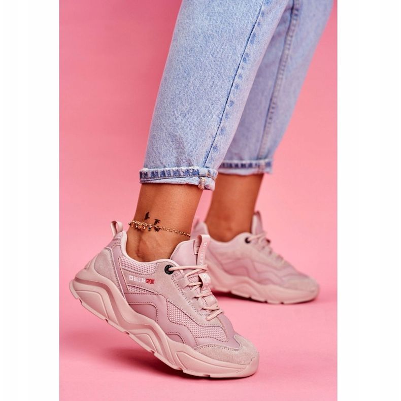 Damen Sportschuhe Sneakers Big Star Pink FF274960 rosa 1