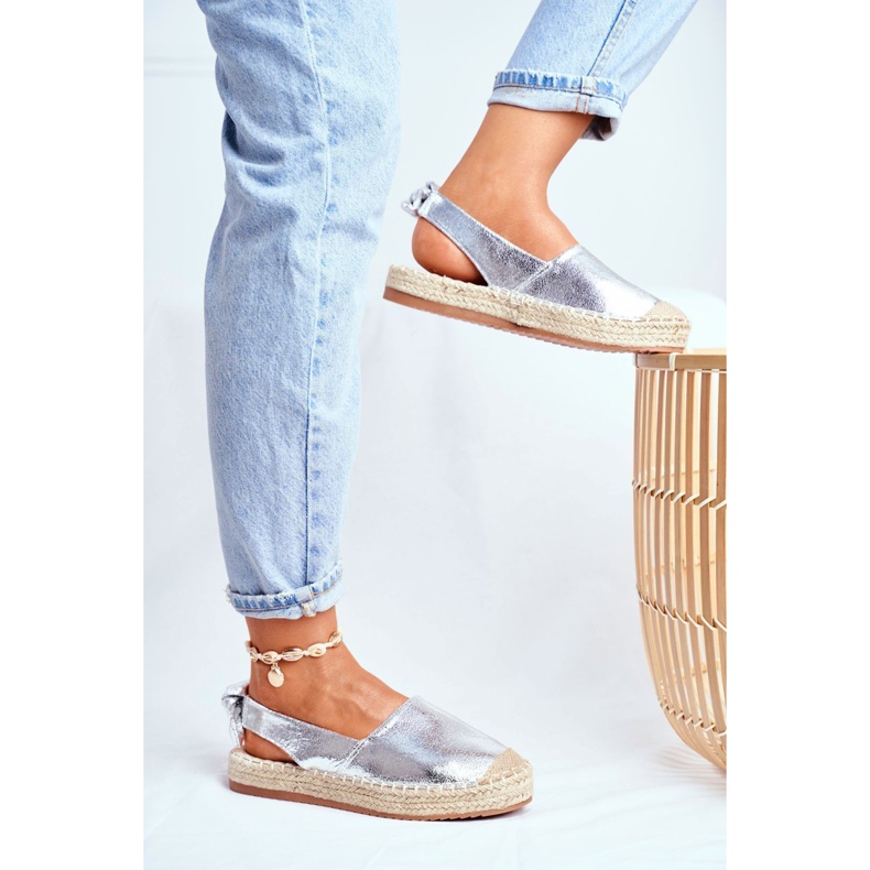 FRJ Damen Silver Contour Espadrilles grau 1