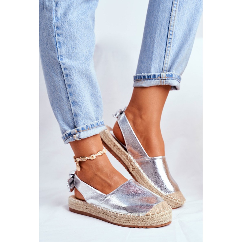 FRJ Damen Silver Contour Espadrilles grau 2