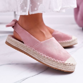 FRJ Damen Espadrilles Wildleder Pink Contour rosa 1