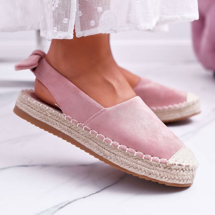 FRJ Damen Espadrilles Wildleder Pink Contour rosa 1