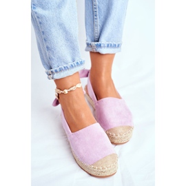 FRJ Damen Espadrilles Wildleder Violett Contour lila 2