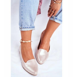 Damen Ballerinas Sergio Leone Beige Gold BL610 golden 1