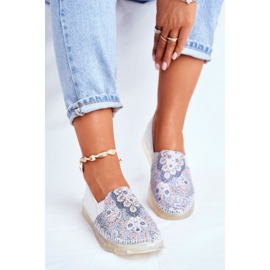 Damen Brogues Maciejka Leder Slip-ons Weiß 03512-46 mehrfarbig 1