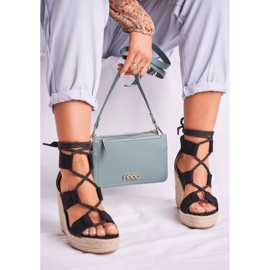 Bellucci Damen Sandalen On Wedge Espadrilles schwarz Beautiful One 1