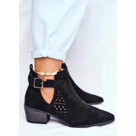 Bellucci Damen-Frühlingsstiefel mit Schnitt Black Rita schwarz 4
