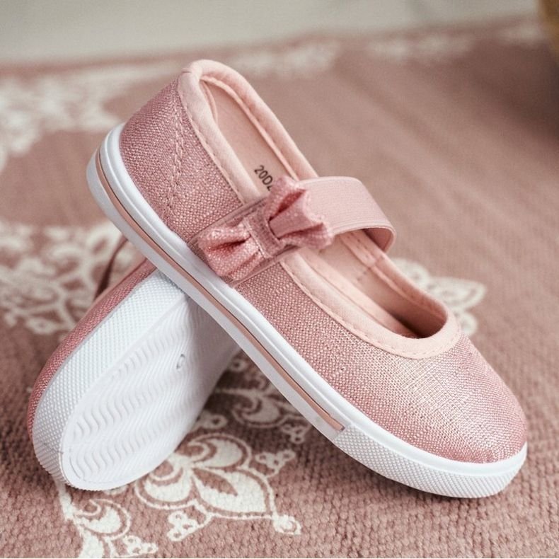 EVE Bianka Ballerinas für Kinder in Pink rosa 1