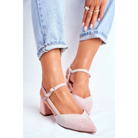 SEA Damen Pumps mit Absatz Rosa Gold Alice mehrfarbig 1