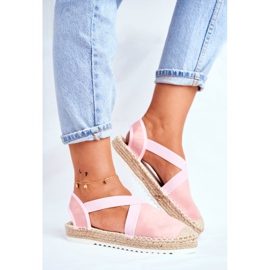 ADY Damen-Espadrilles mit ausgeschnittenem rosa Motiv 2