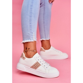 ADY Sport Damen Weiß und Beige Schuhe Bands 2