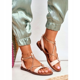 FW1 Damen Sandalen Flach Rosa Alison 1