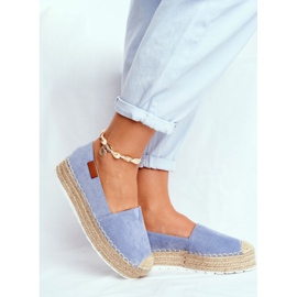 FRBS Damen Espadrilles auf der blauen La Playa Leinenplattform 1