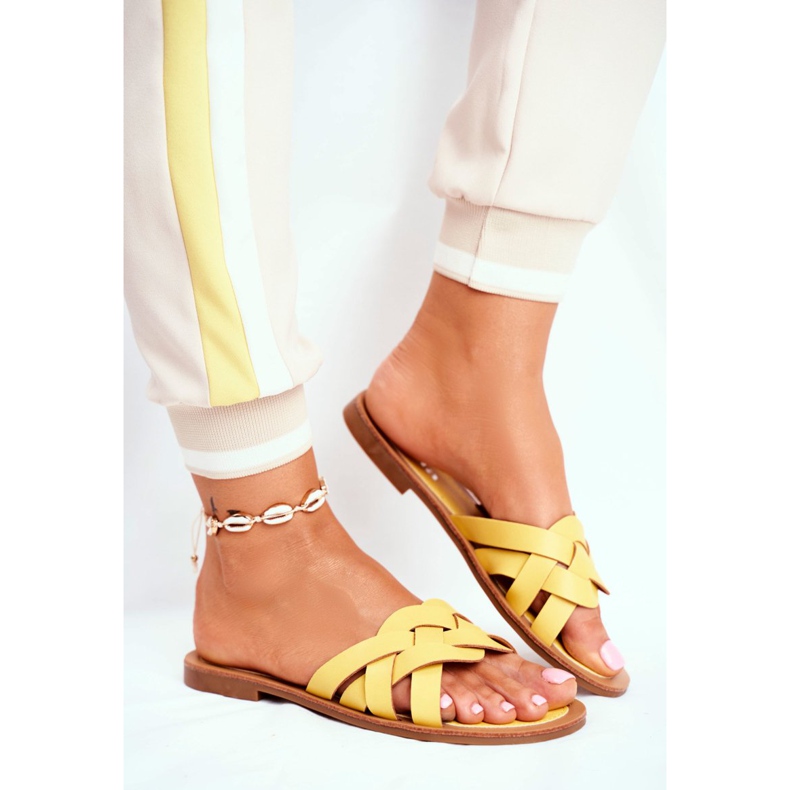 FRJ Elegante Damen Hausschuhe Gelb Mariah 2