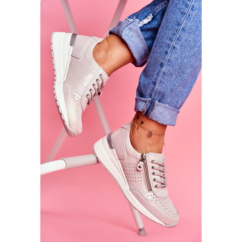 Vinceza Damen Sportschuhe Turnschuhe Beige FT20-8675 Better Way 2