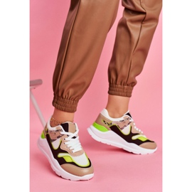 PS1 Damen Sportschuhe Sneakers White Freak weiß braun mehrfarbig 2