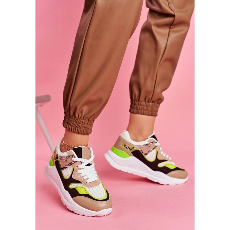 PS1 Damen Sportschuhe Sneakers White Freak weiß braun mehrfarbig 2