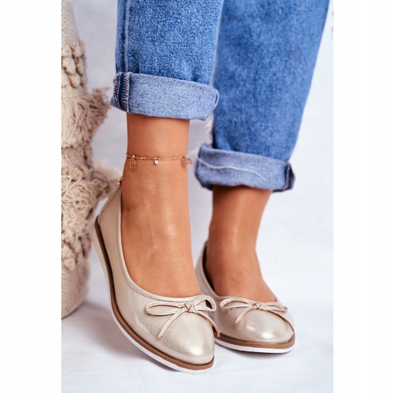 Damen Ballerinas Sergio Leone Gold BL612 golden 1