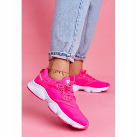 Damen Sportschuhe Sneakers Big Star Neon Pink FF274931 rosa 1