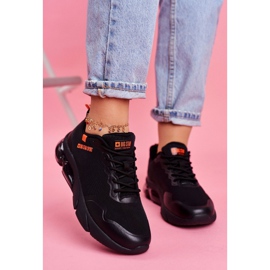 Damen Sportschuhe Sneakers Big Star Schwarz FF274946 orange 1