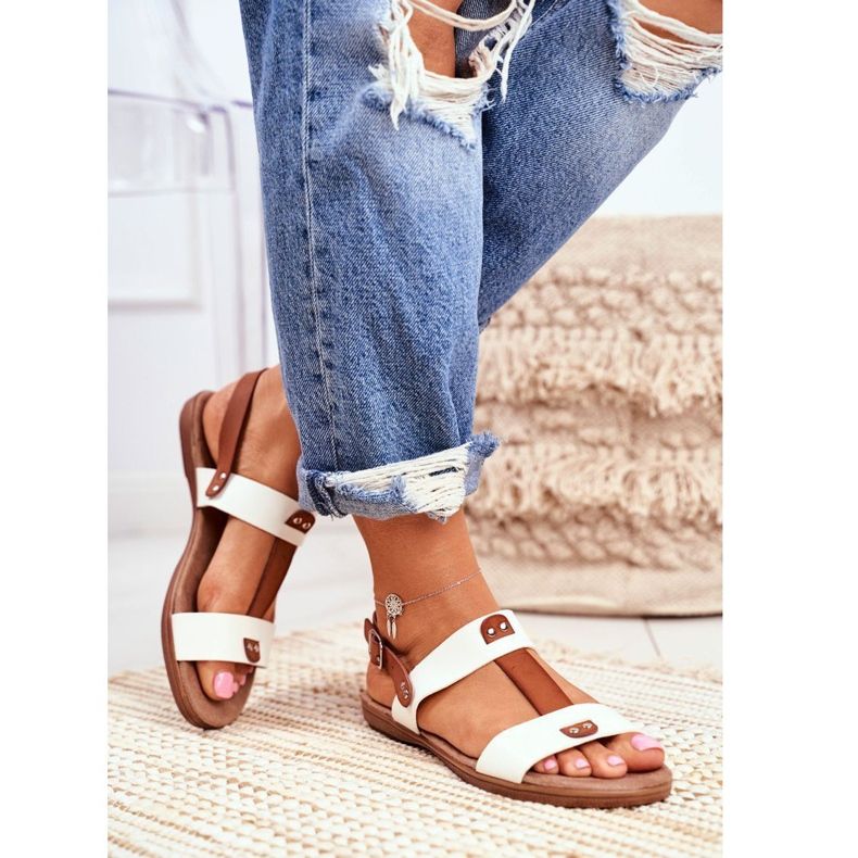 EVE Elegante Damen Sandalen 8SD35-0307 Weiß Renna 1