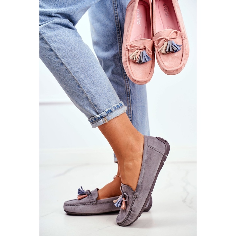 EVE Damen Slipper Wildleder 20PB35-2003 Grau Donna Mia 1