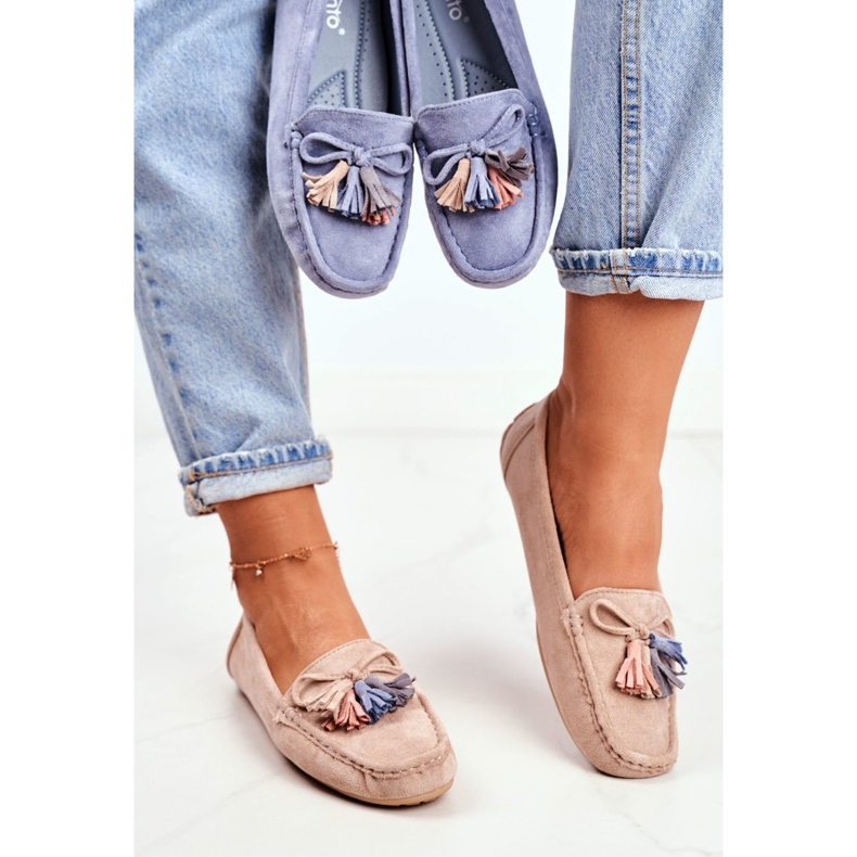 Evento Damen Slipper Wildleder 20PB35-2003 Beige Donna Mia 2