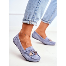 EVE Damen Loafer Wildleder 20PB35-2003 Blau Donna Mia 1